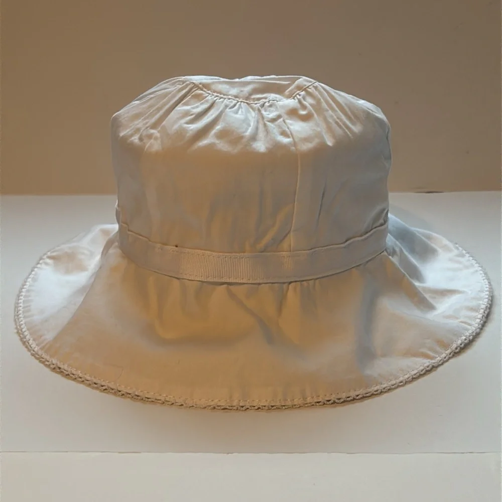Janie and Jack White Bow Sun Hat